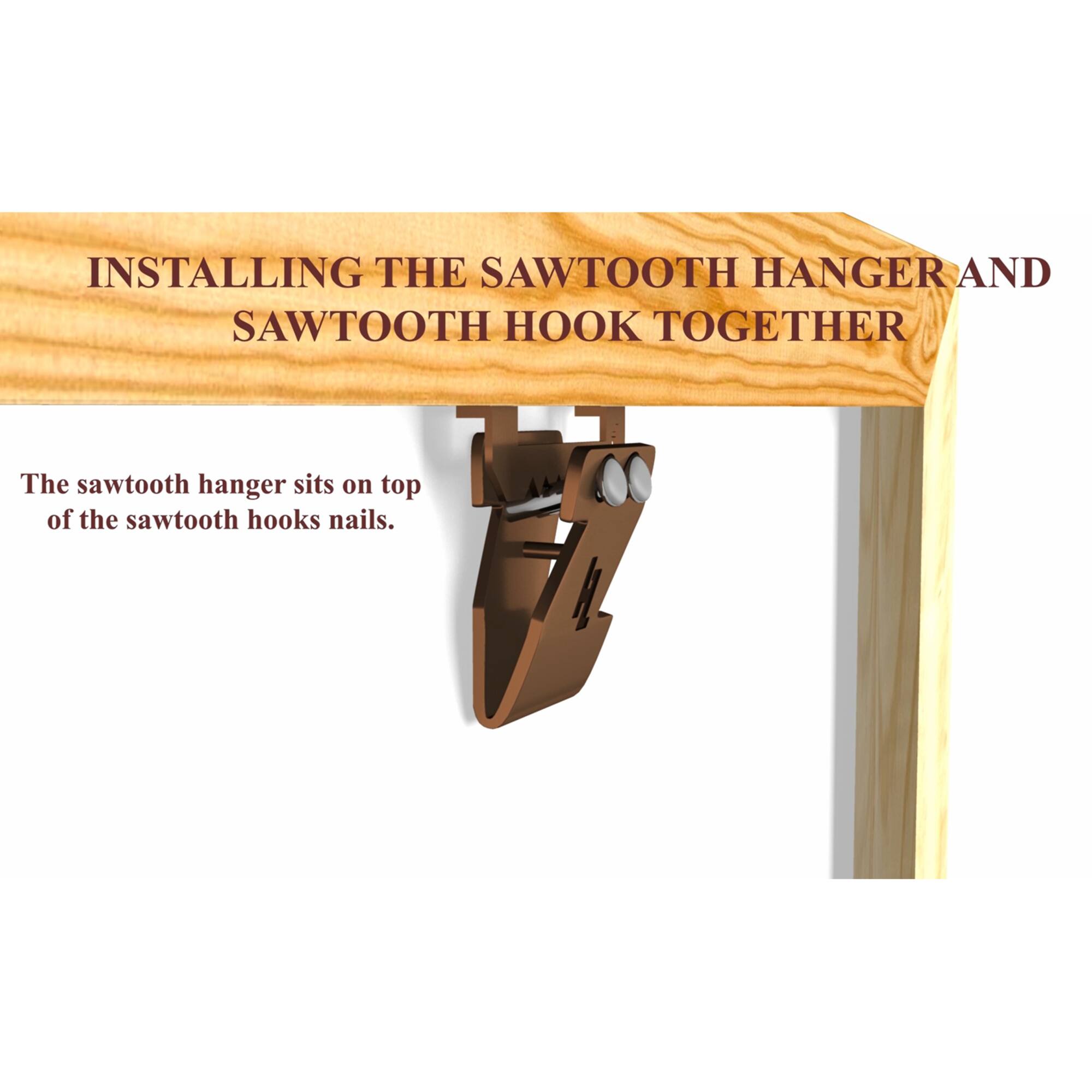 HangZ™ 15lb. Canvas Sawtooth Hooks, 2ct.